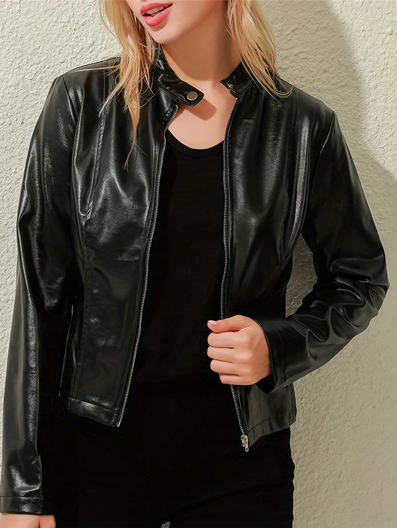 Ladies' Pu Leather Jacket